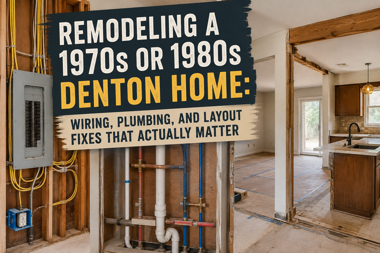remodeling a 1970s or 1980s home in Denton