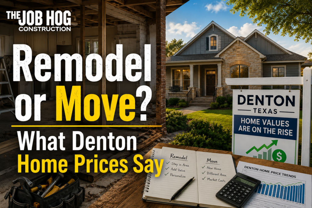 Remodel or Move? What Denton Home Prices Say in 2026